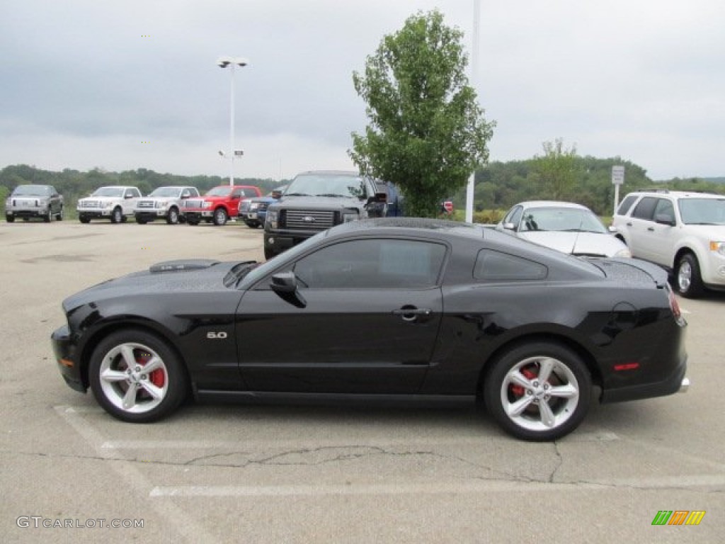 2011 Mustang GT Premium Coupe - Ebony Black / Stone photo #7