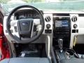 Platinum Steel Gray/Black Leather Dashboard Photo for 2012 Ford F150 #66250804