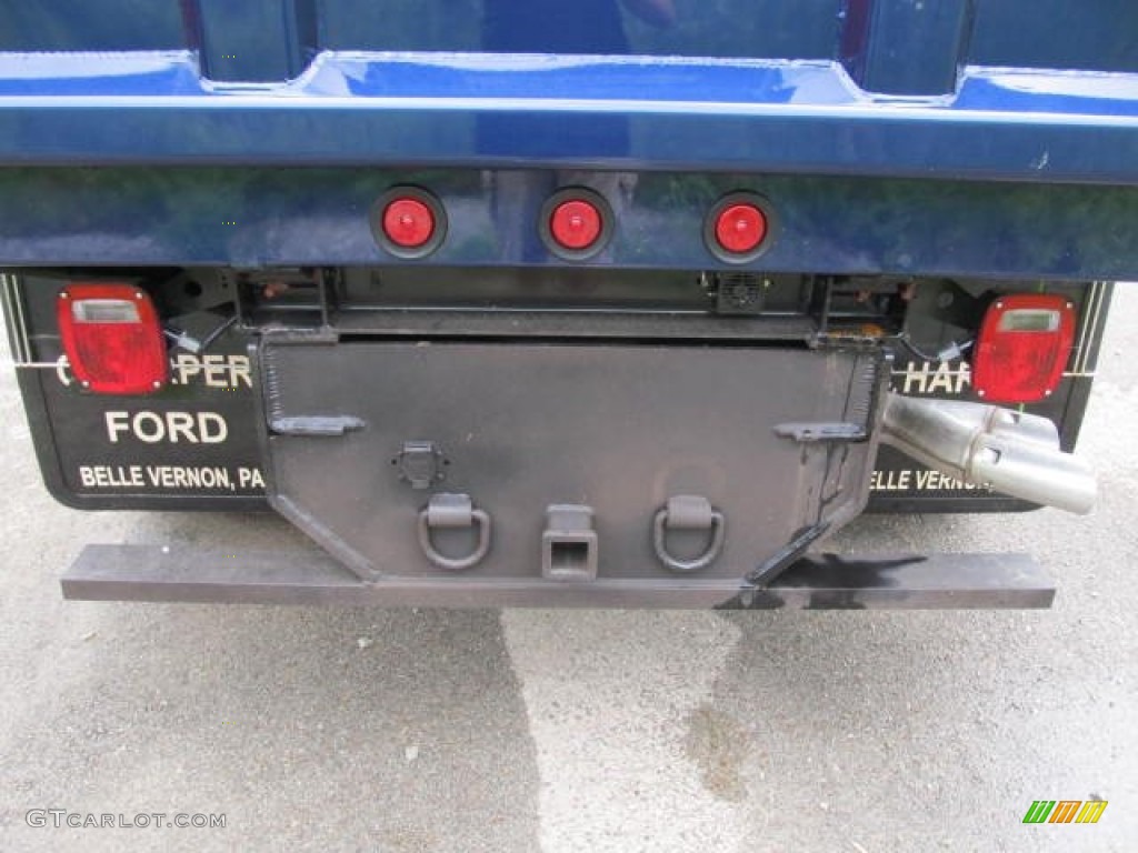 2011 F350 Super Duty XL Regular Cab 4x4 Chassis Dump Truck - Dark Blue Pearl / Steel photo #9