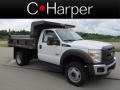 Oxford White 2012 Ford F550 Super Duty XL Regular Cab 4x4 Dump Truck