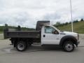 Oxford White - F550 Super Duty XL Regular Cab 4x4 Dump Truck Photo No. 2
