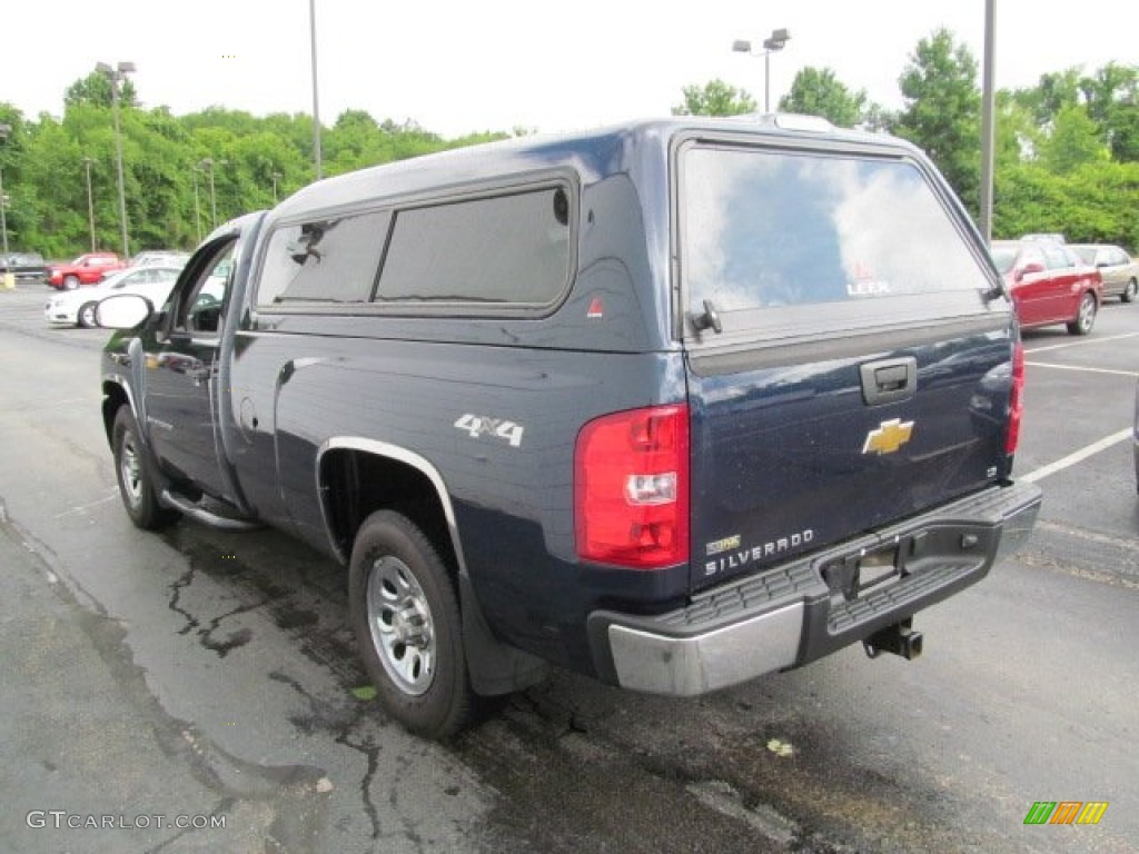 2009 Silverado 1500 LS Regular Cab 4x4 - Imperial Blue Metallic / Dark Titanium photo #7