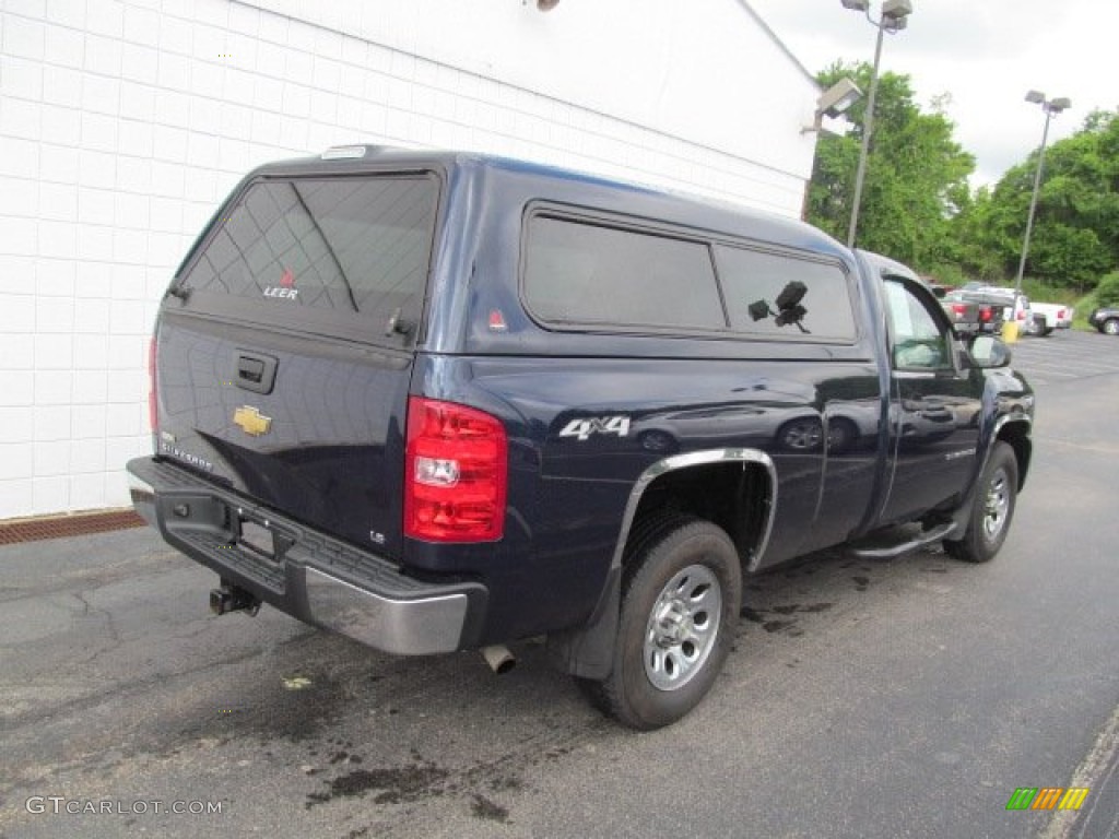 2009 Silverado 1500 LS Regular Cab 4x4 - Imperial Blue Metallic / Dark Titanium photo #9