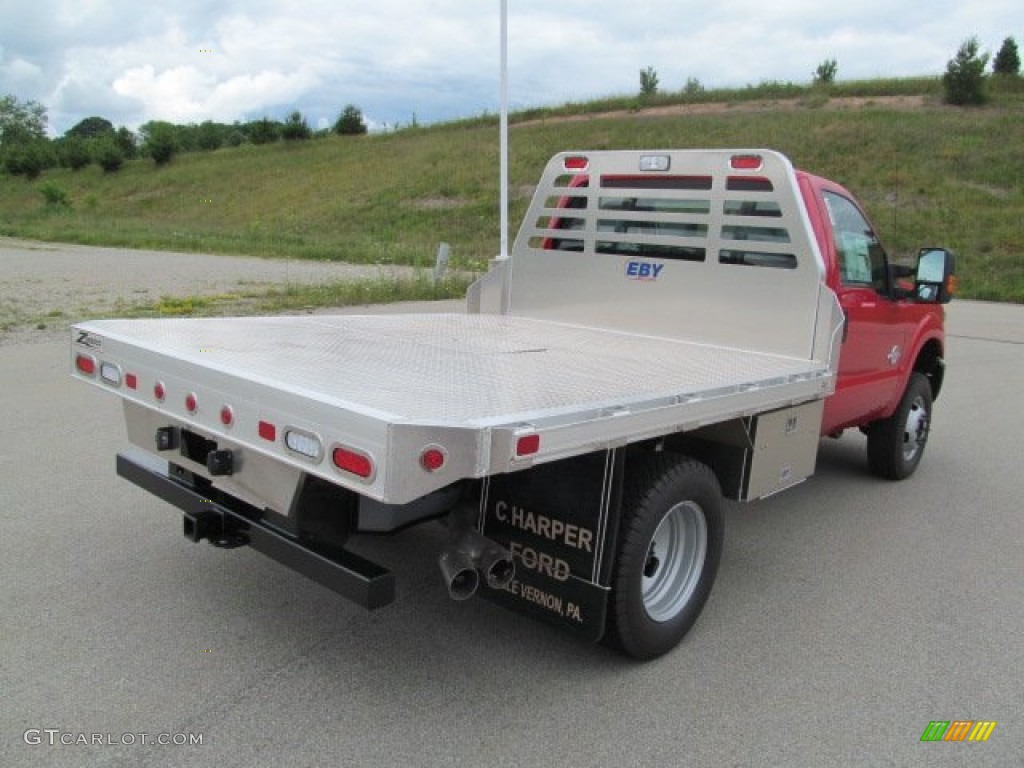 2012 F350 Super Duty XL Regular Cab 4x4 Chassis - Vermillion Red / Steel photo #5