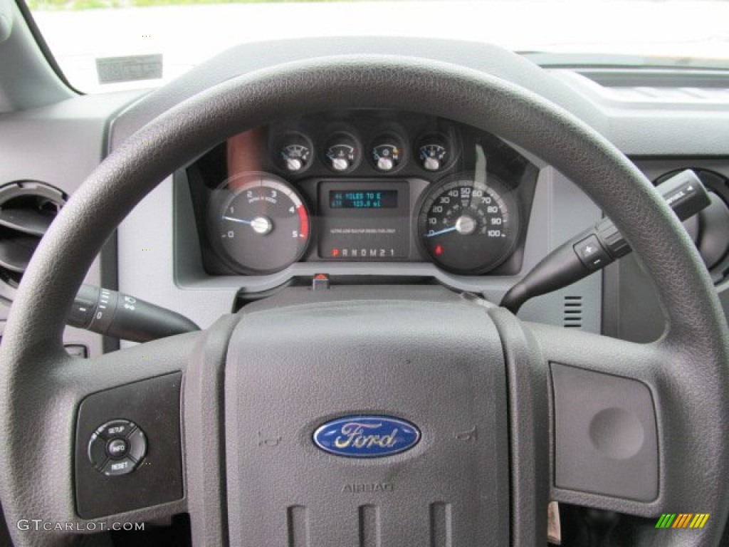 2012 F350 Super Duty XL Regular Cab 4x4 Chassis - Vermillion Red / Steel photo #20