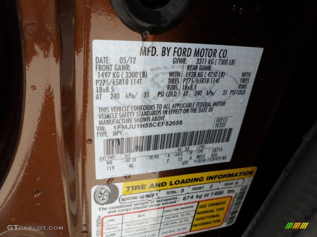 2012 Ford Expedition XLT Parts Photos