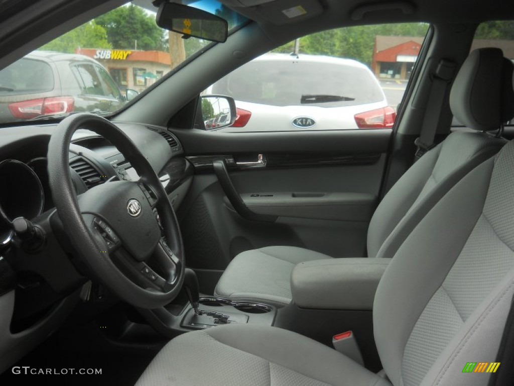 2011 Sorento LX AWD - Ebony Black / Gray photo #7