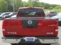 2008 Red Alert Nissan Titan SE Crew Cab 4x4  photo #13