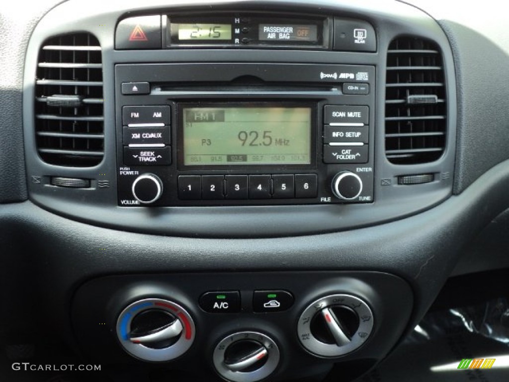 2008 Accent GS Coupe - Ebony Black / Black photo #28