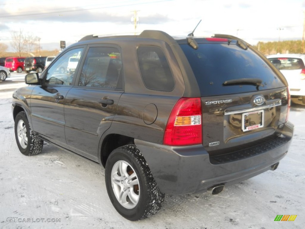 2008 Sportage LX V6 4x4 - Smokey Brown Metallic / Beige photo #12