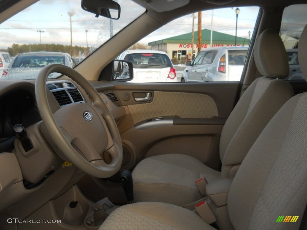 2008 Sportage LX V6 4x4 - Smokey Brown Metallic / Beige photo #19
