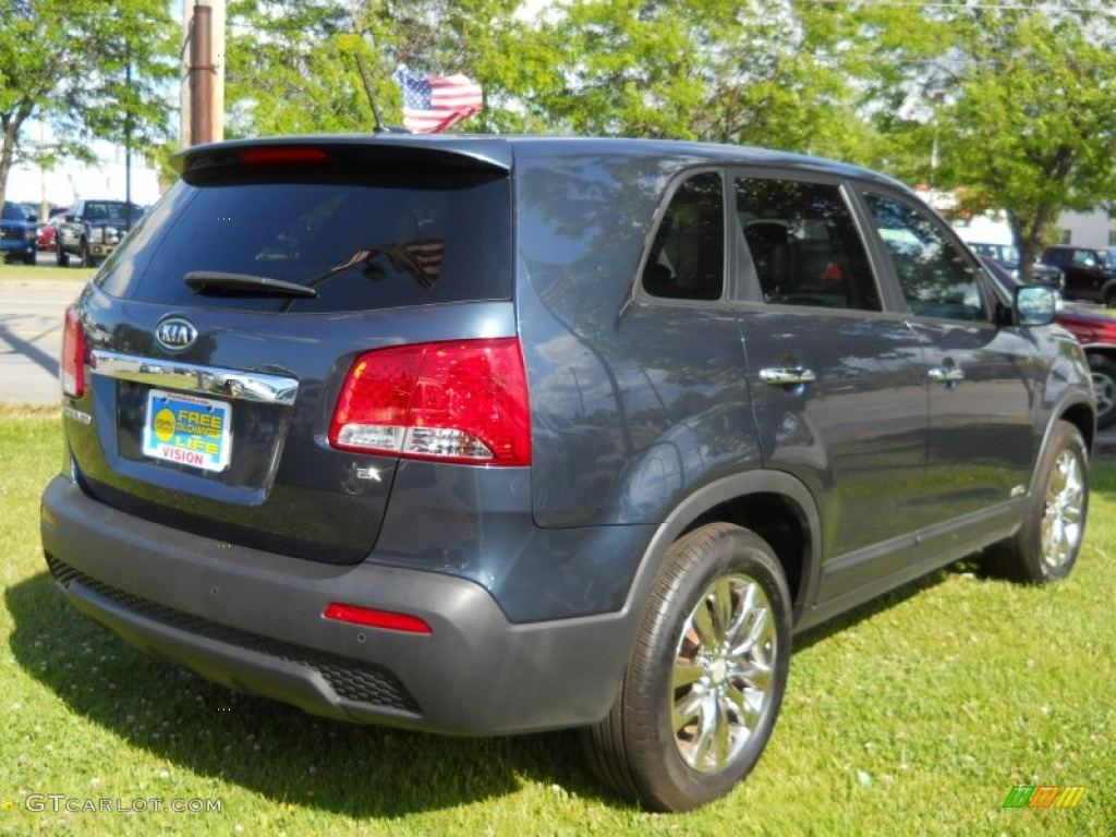 2011 Sorento EX AWD - Pacific Blue / Black photo #2