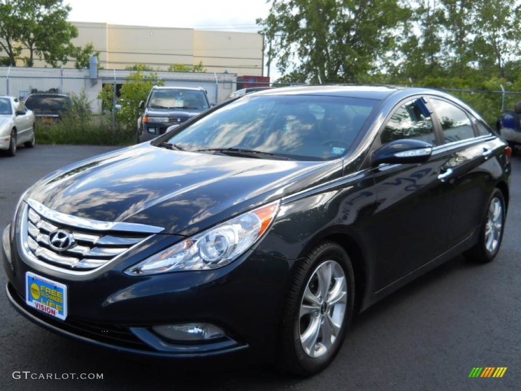 2011 Sonata Limited - Pacific Blue Pearl / Gray photo #1