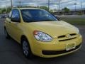 2009 Mellow Yellow Hyundai Accent GS 3 Door  photo #14