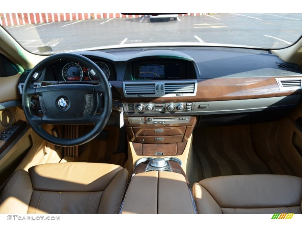 2008 7 Series 750Li Sedan - Alpine White / Natural Brown photo #8