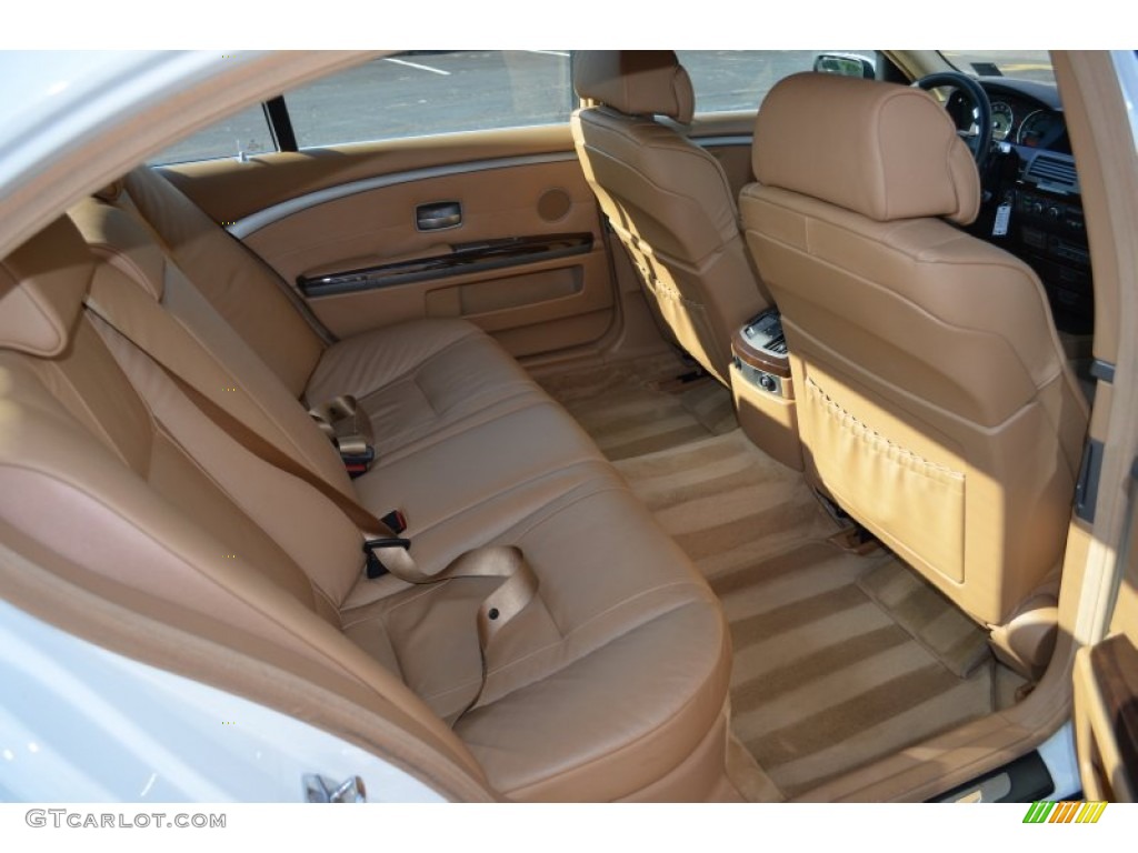 2008 7 Series 750Li Sedan - Alpine White / Natural Brown photo #10