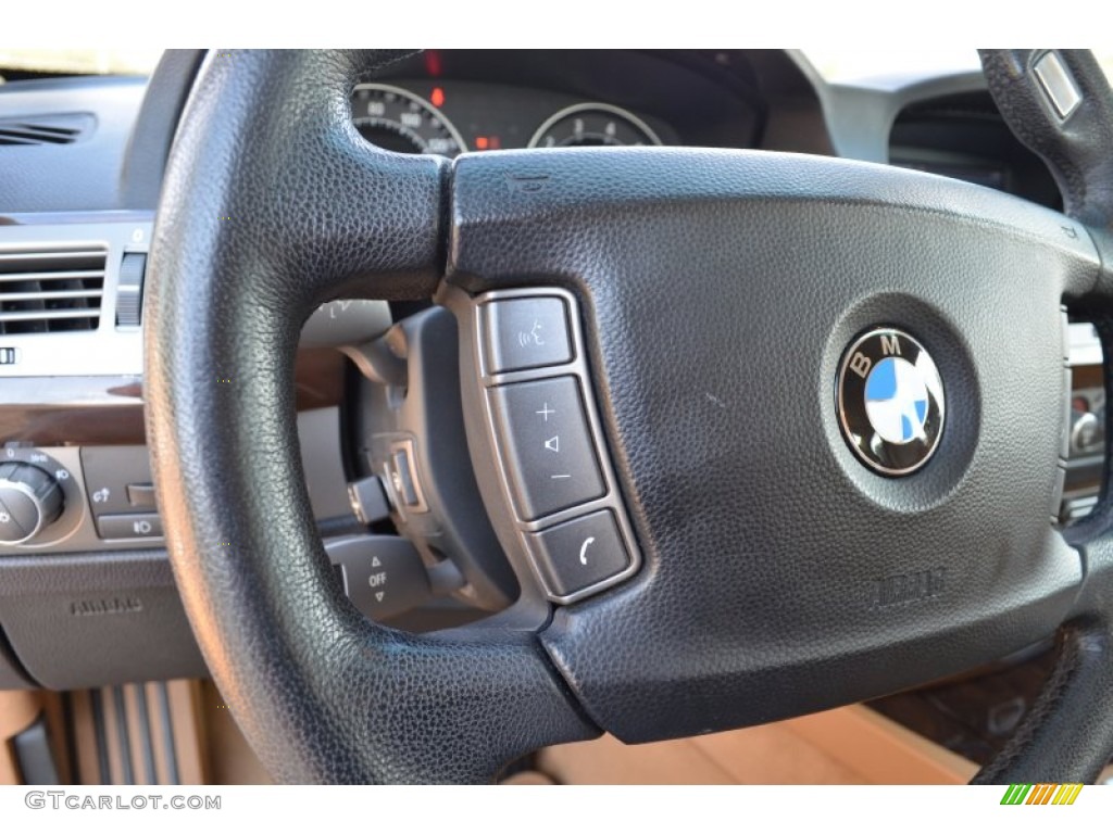2008 7 Series 750Li Sedan - Alpine White / Natural Brown photo #18