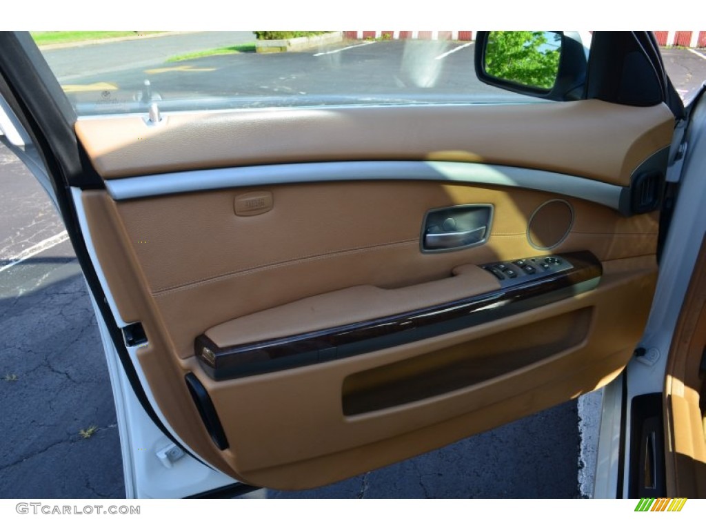 2008 7 Series 750Li Sedan - Alpine White / Natural Brown photo #20