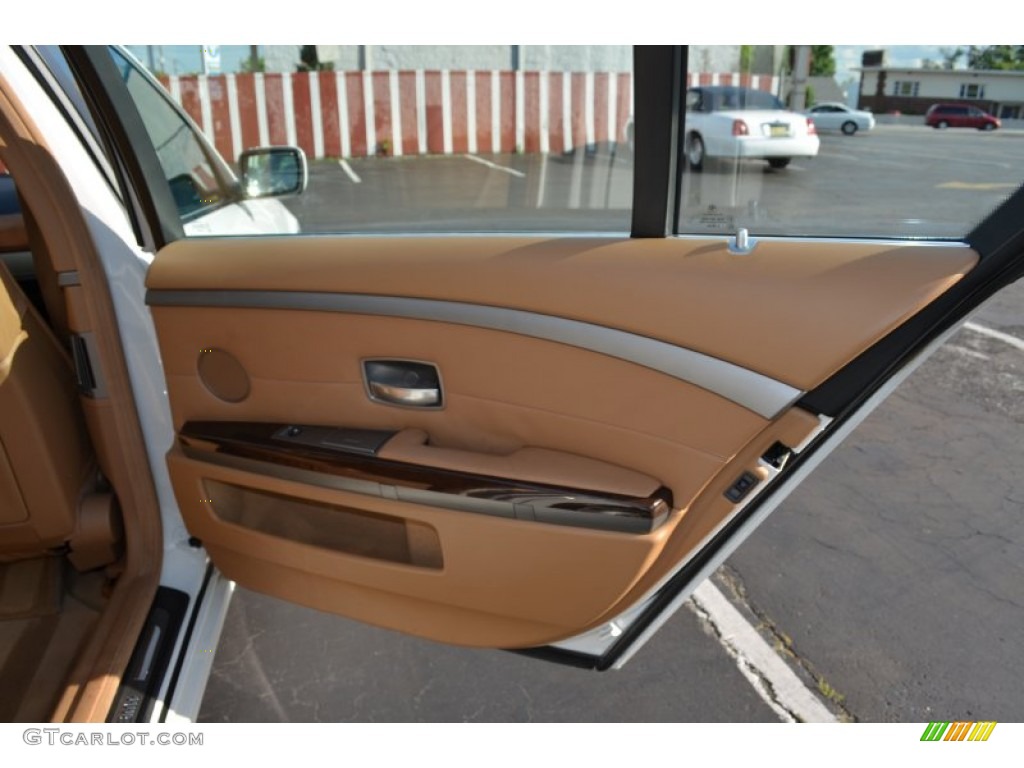 2008 7 Series 750Li Sedan - Alpine White / Natural Brown photo #22
