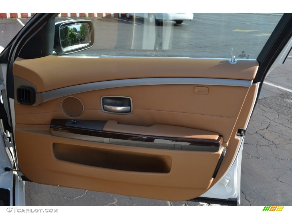 2008 7 Series 750Li Sedan - Alpine White / Natural Brown photo #23