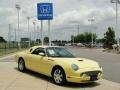 2002 Inspiration Yellow Ford Thunderbird Premium Roadster  photo #2
