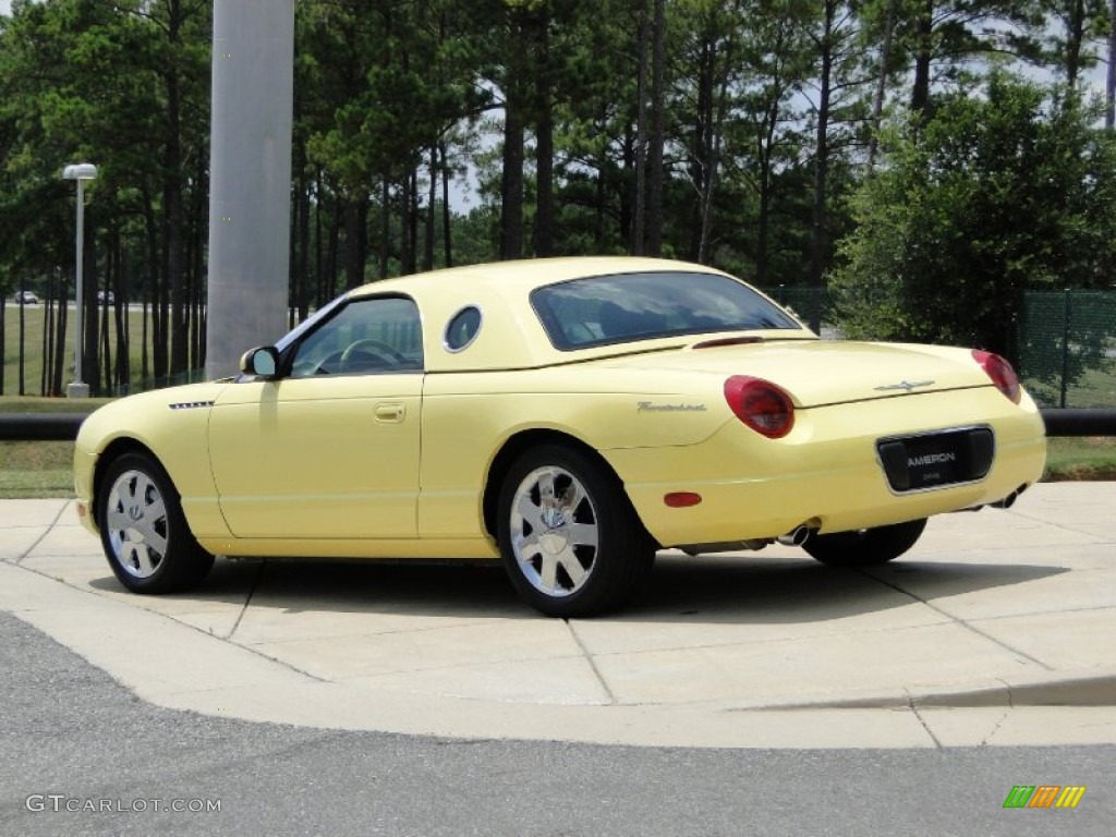 2002 Thunderbird Premium Roadster - Inspiration Yellow / Inspiration Yellow photo #6