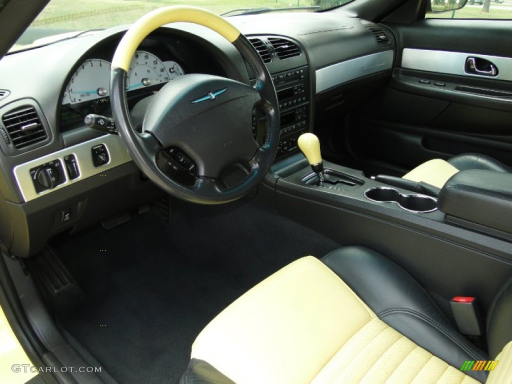 Inspiration Yellow Interior 2002 Ford Thunderbird Premium Roadster Photo #66265542