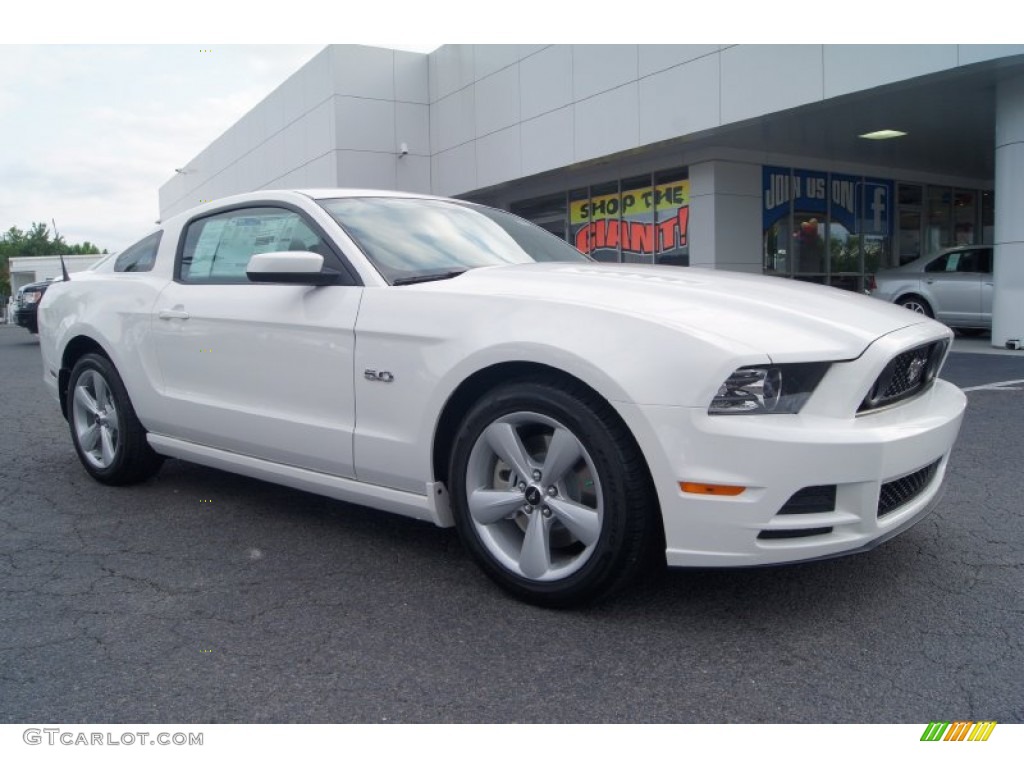 2013 Mustang GT Premium Coupe - Performance White / Charcoal Black photo #1