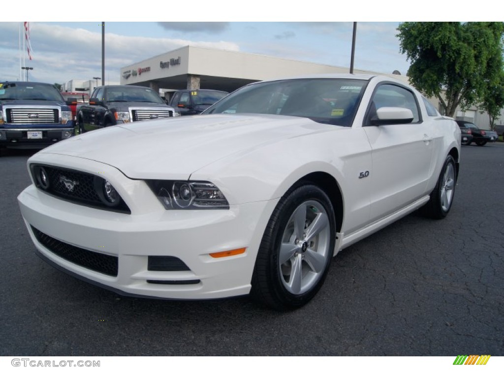 Performance White 2013 Ford Mustang GT Premium Coupe Exterior Photo #66265593
