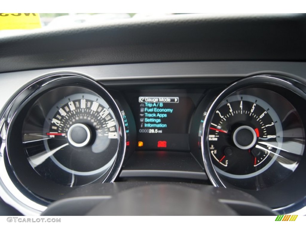 2013 Ford Mustang GT Premium Coupe Gauges Photo #66265683