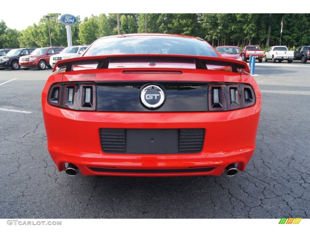 Race Red 2013 Ford Mustang GT Premium Coupe Exterior Photo #66265788