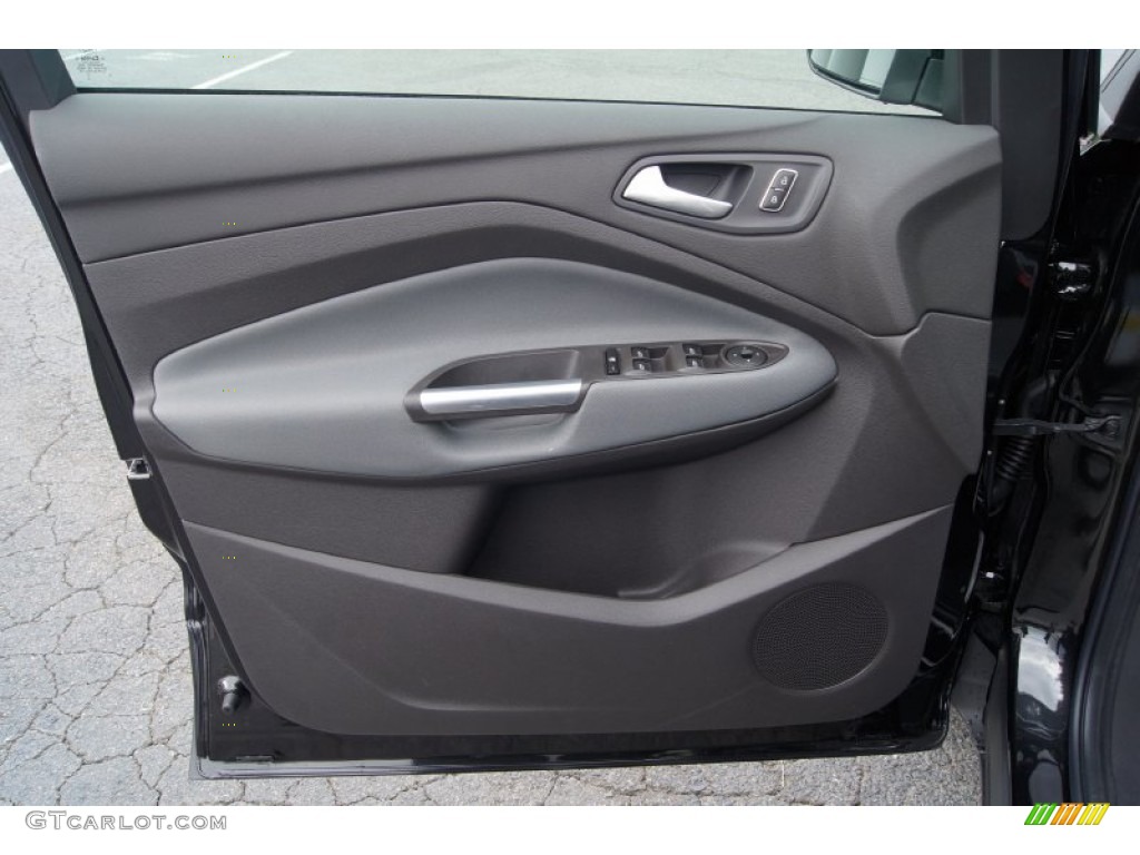 2013 Ford Escape SE 1.6L EcoBoost Charcoal Black Door Panel Photo #66266088