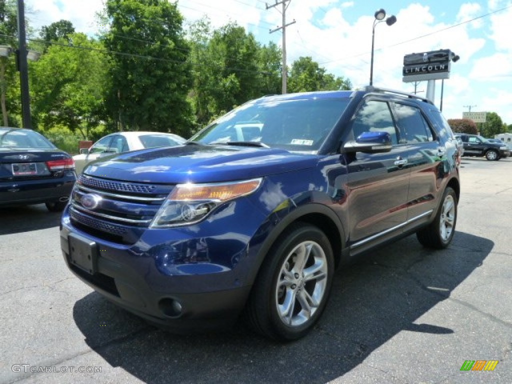 2011 Explorer Limited 4WD - Kona Blue Metallic / Pecan/Charcoal photo #1