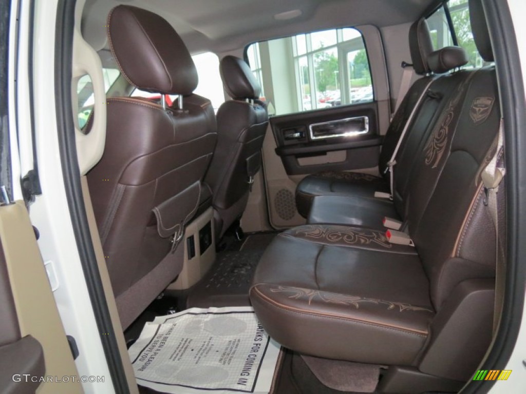 2012 Dodge Ram 1500 Laramie Longhorn Crew Cab 4x4 Rear Seat Photo #66267720