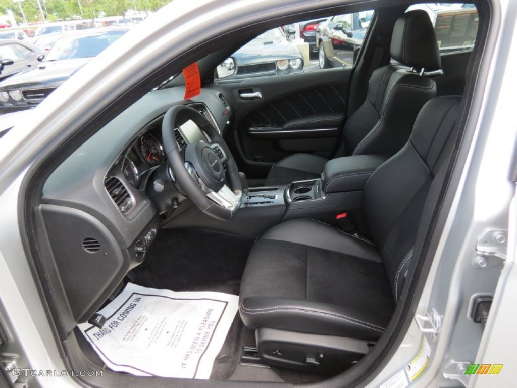 Black Interior 2012 Dodge Charger SRT8 Photo #66268581