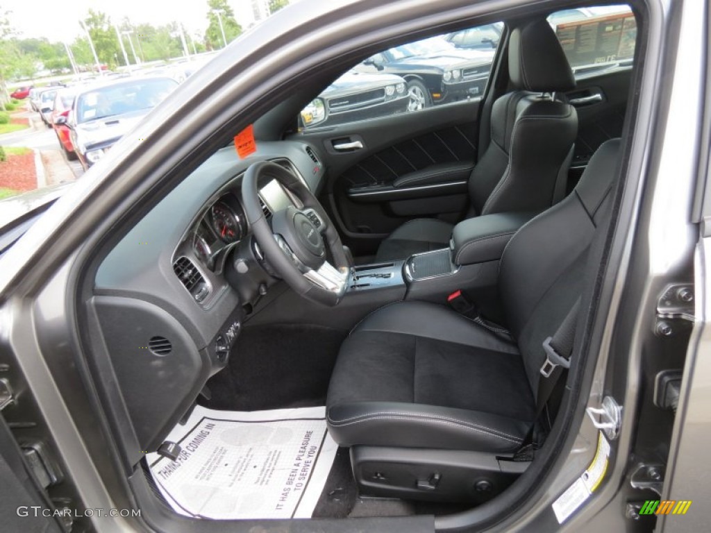 Black Interior 2012 Dodge Charger SRT8 Photo #66268670