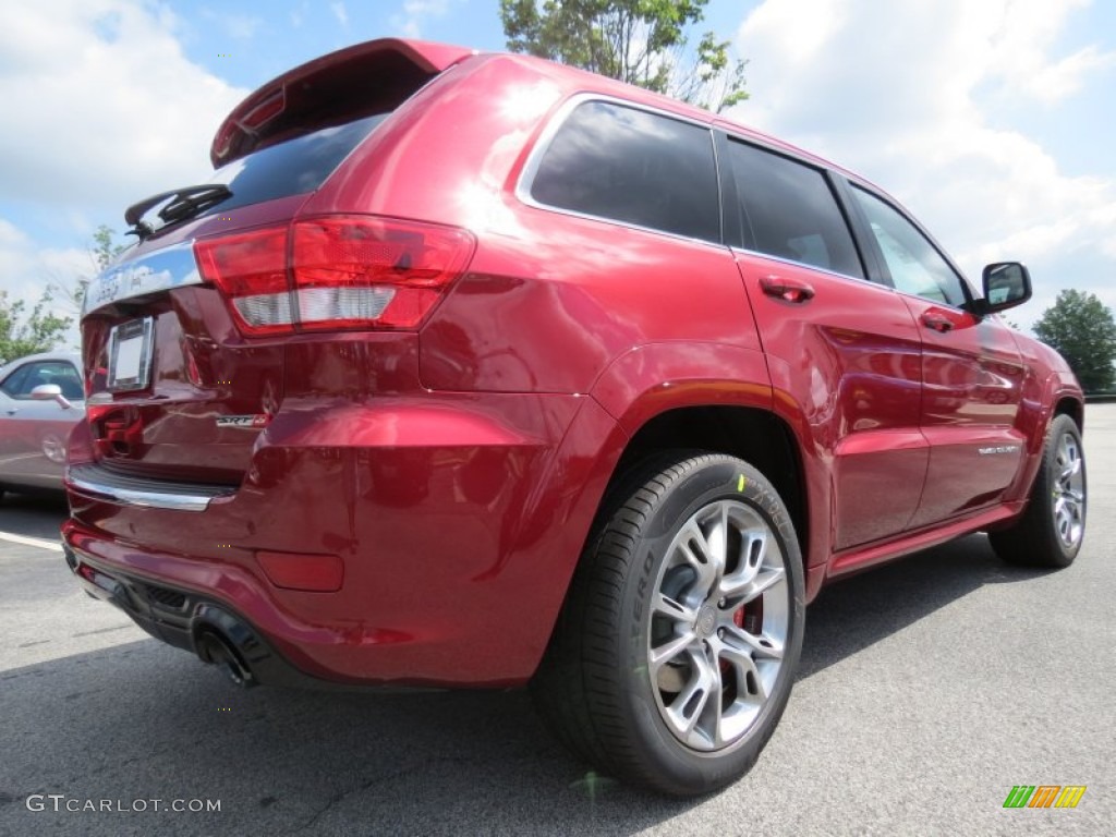 Deep Cherry Red Crystal Pearl 2012 Jeep Grand Cherokee SRT8 4x4 Exterior Photo #66269304