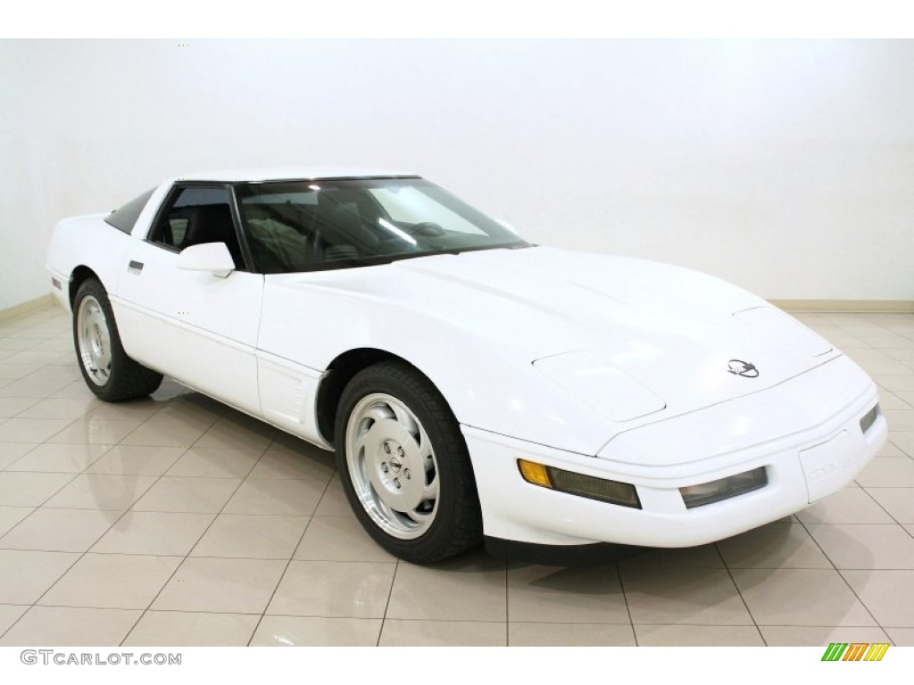 Arctic White Chevrolet Corvette