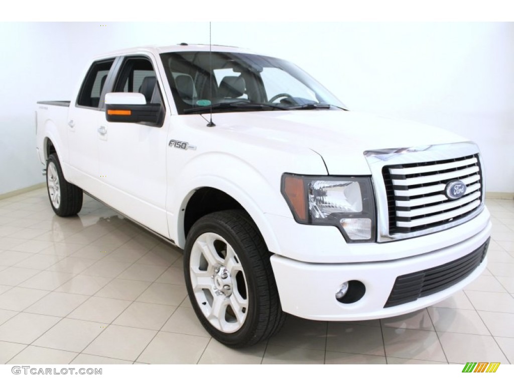2011 F150 Limited SuperCrew 4x4 - White Platinum Metallic Tri-Coat / Steel Gray/Black photo #1