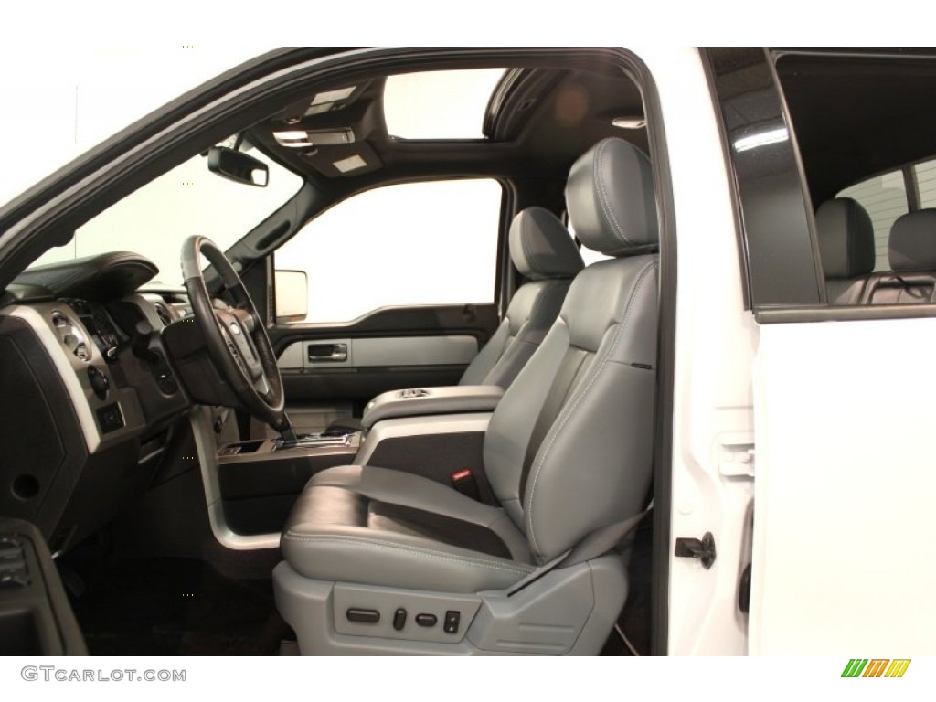 Steel Gray/Black Interior 2011 Ford F150 Limited SuperCrew 4x4 Photo #66270589