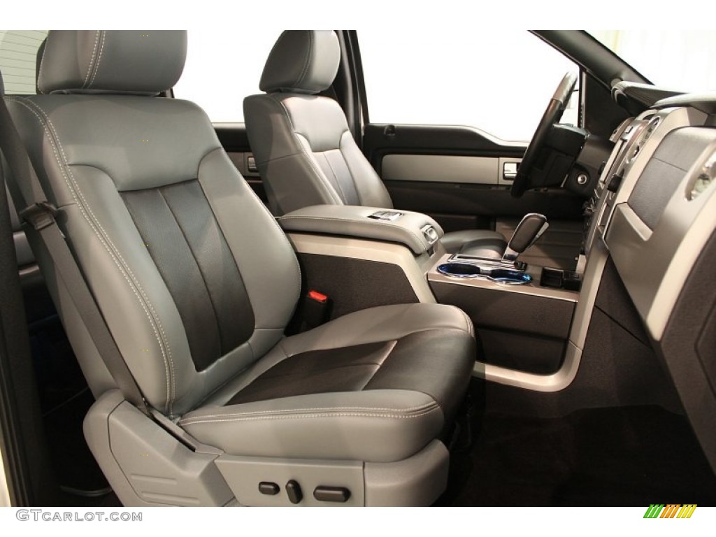 Steel Gray/Black Interior 2011 Ford F150 Limited SuperCrew 4x4 Photo #66270733