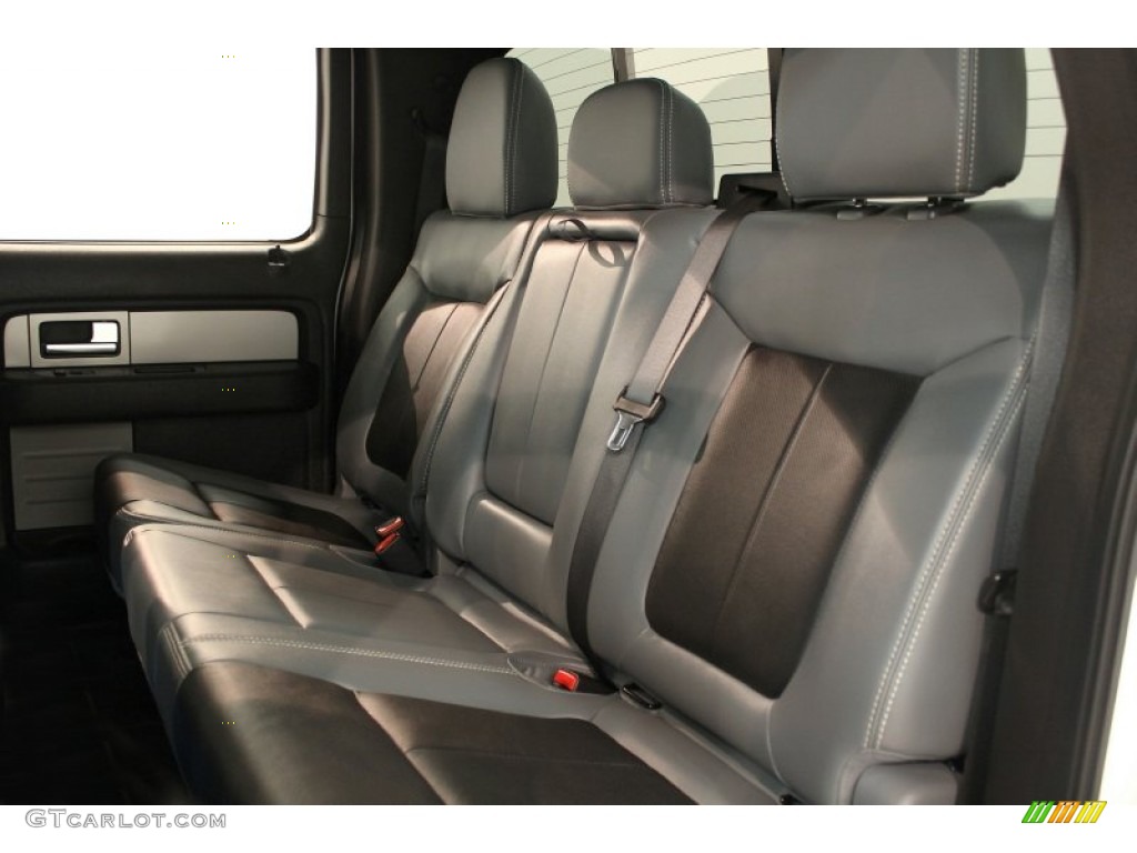 Steel Gray/Black Interior 2011 Ford F150 Limited SuperCrew 4x4 Photo #66270742