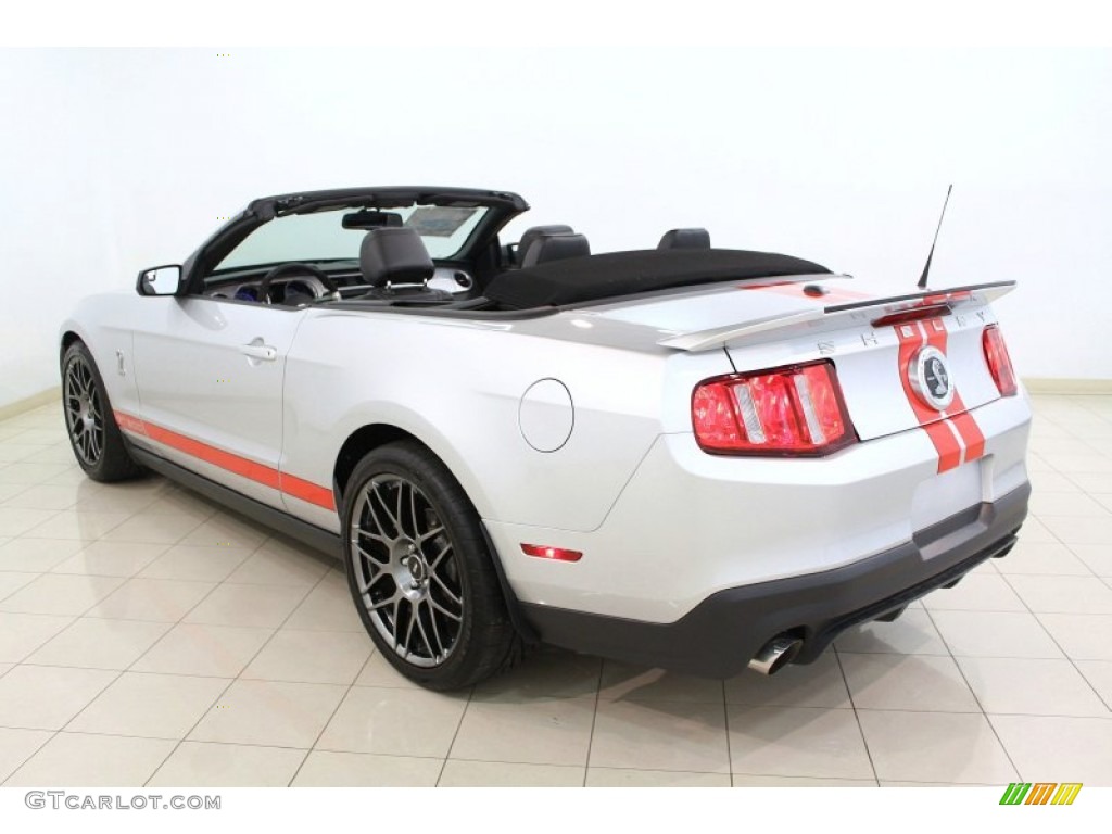 Ingot Silver Metallic 2012 Ford Mustang Shelby GT500 SVT Performance Package Convertible Exterior Photo #66270790