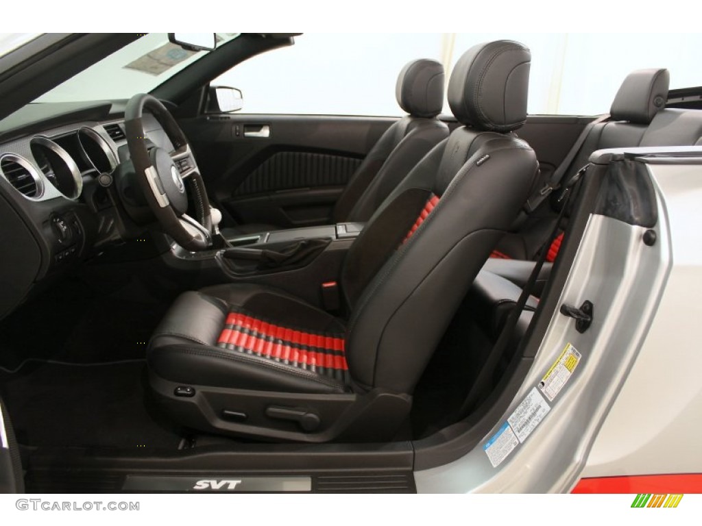 Charcoal Black/Red Interior 2012 Ford Mustang Shelby GT500 SVT Performance Package Convertible Photo #66270829