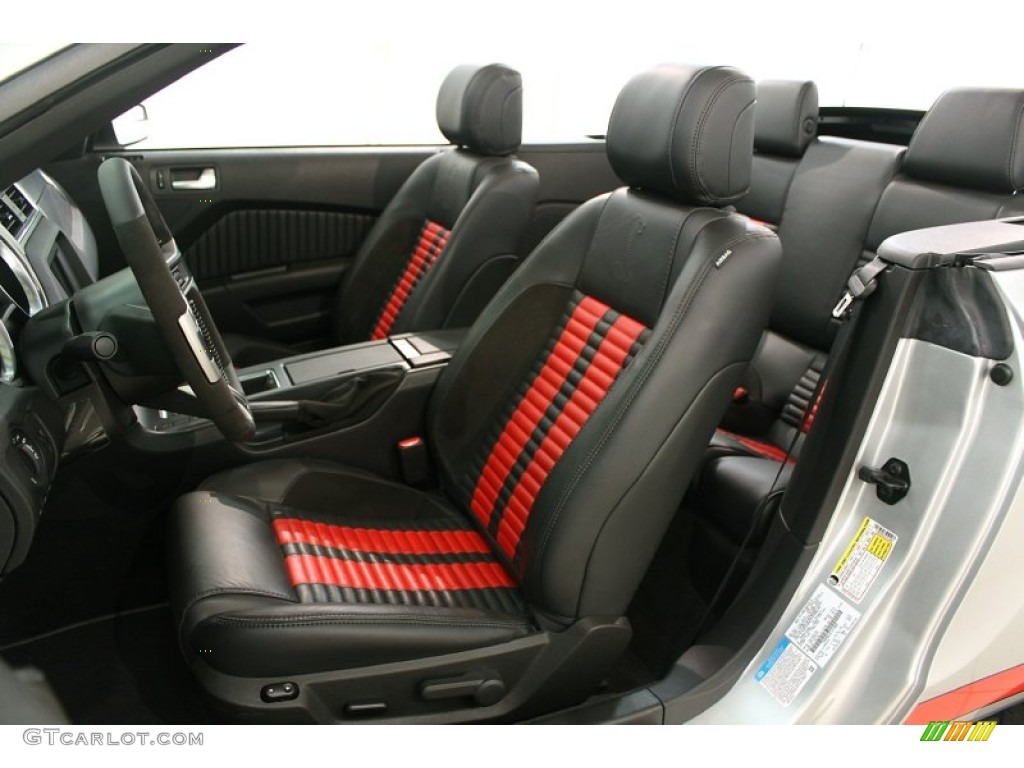 Charcoal Black/Red Interior 2012 Ford Mustang Shelby GT500 SVT Performance Package Convertible Photo #66270832