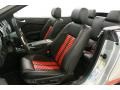 2012 Ford Mustang Charcoal Black/Red Interior Front Seat Photo