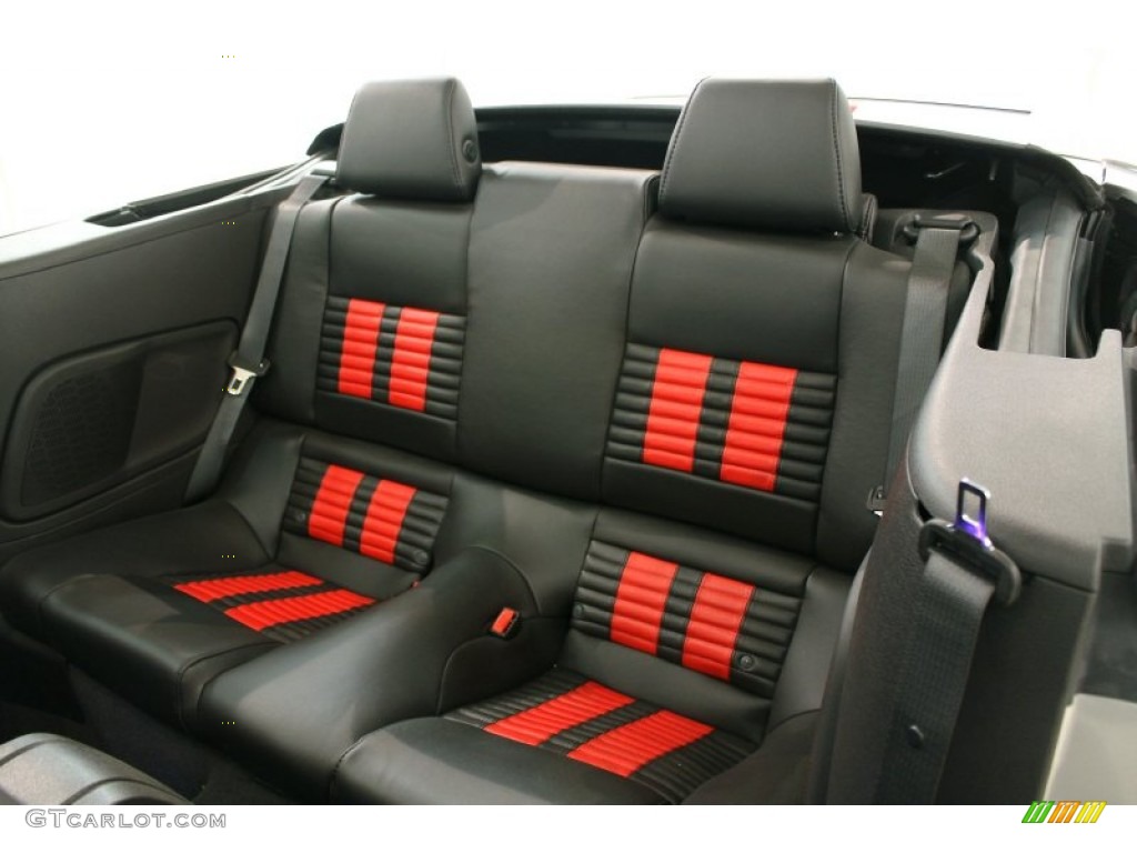2012 Ford Mustang Shelby GT500 SVT Performance Package Convertible Rear Seat Photo #66270952