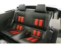 2012 Ford Mustang Charcoal Black/Red Interior Rear Seat Photo