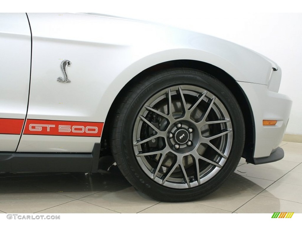 2012 Mustang Shelby GT500 SVT Performance Package Convertible - Ingot Silver Metallic / Charcoal Black/Red photo #72