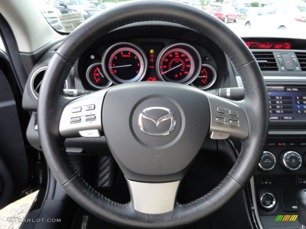 2009 MAZDA6 i Grand Touring - Ebony Black / Black photo #23